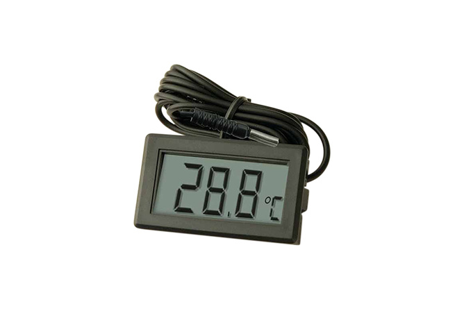 Thermometer ambient temperature max. 93° Black