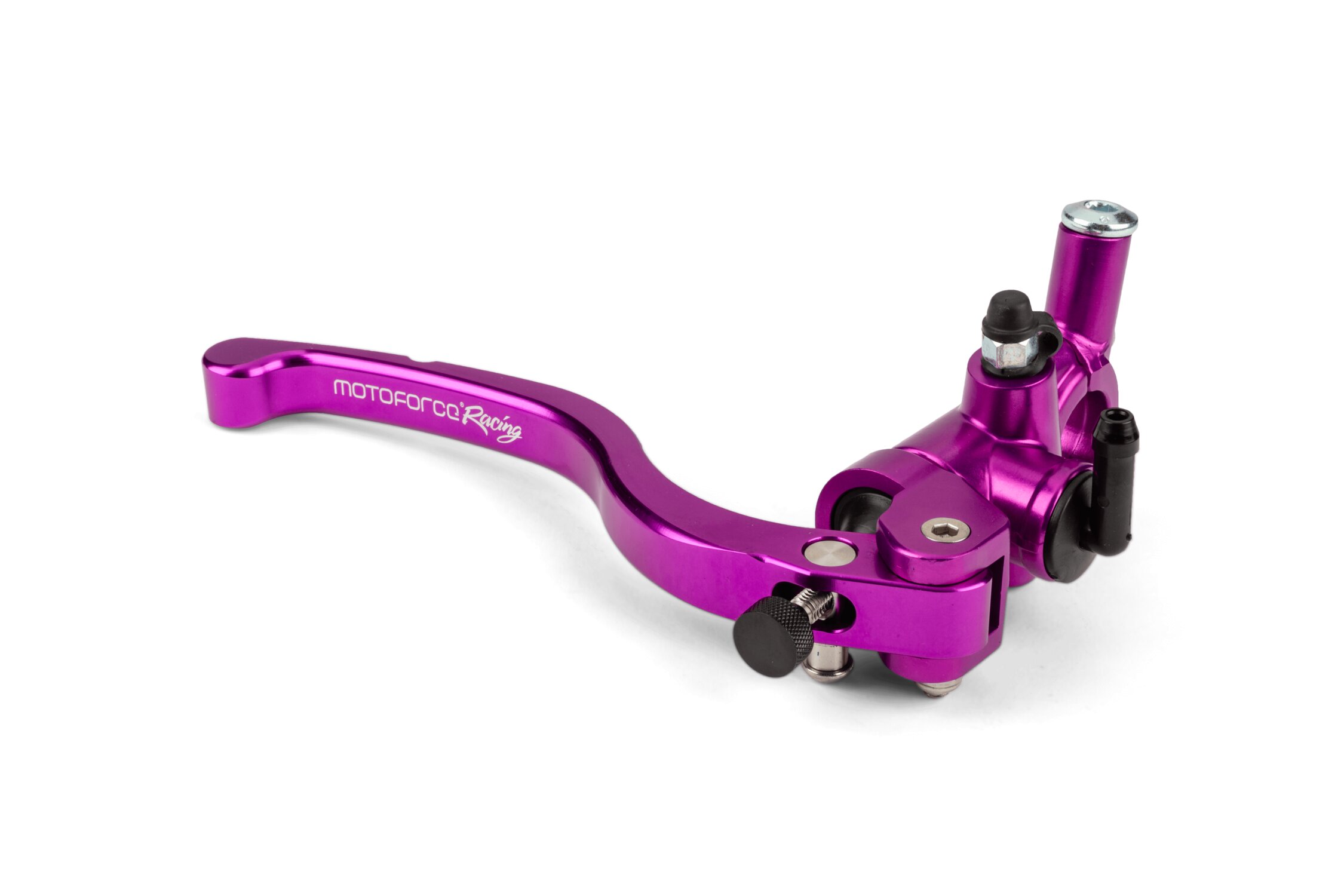 Leviers Embrayage Frein CNC 7/8" 22mm Universel Moto - Violet, Maître Cylindre Réglable