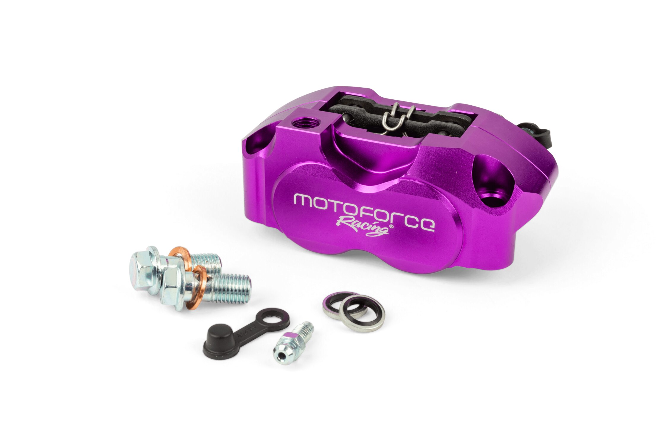 Étriers De Frein Vintage Yokomo GT4 Pour Voiture RC 1/10 4WD - Couleur Violet Titane (Réf. HCR-00803)