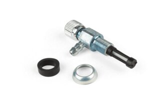 Fuel Tap universal M10 screw-on w. hose and clips