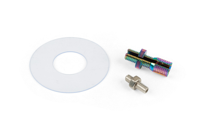 Kurzhub-Gasgriff MotoForce Racing Alu CNC Neochrome