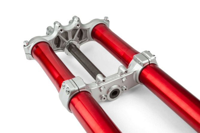 Upside-Down Fork Rieju MRT Pro red