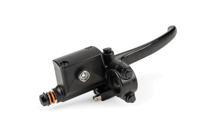 Bremspumpe rechts mit Hebel und M8 Spiegelaufnahme