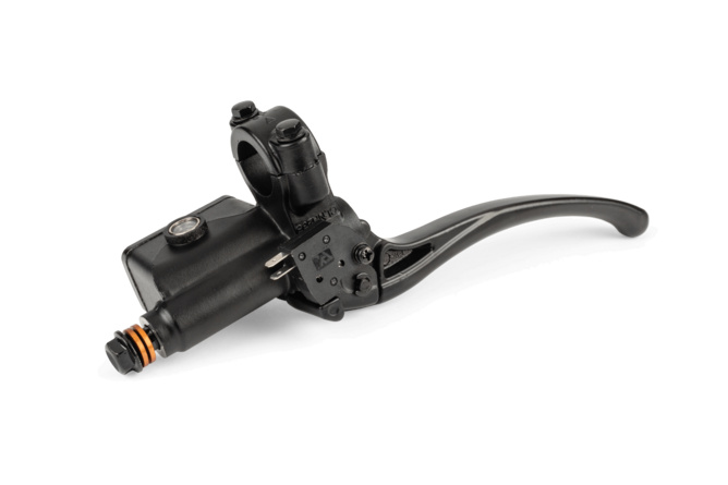 Bremspumpe rechts mit Hebel und M8 Spiegelaufnahme