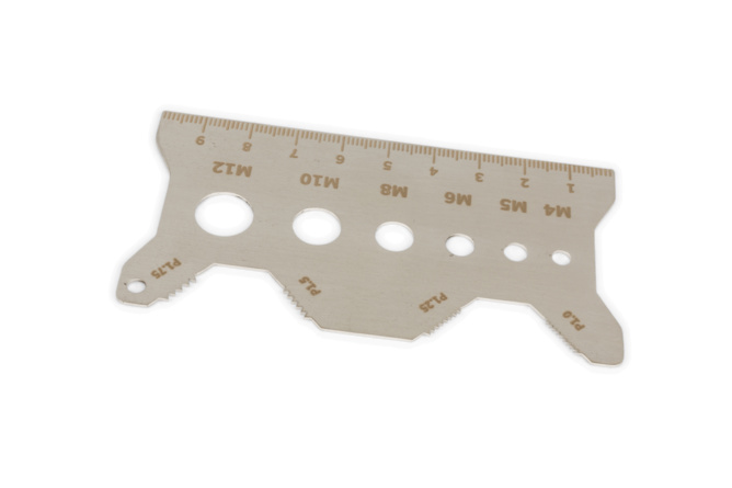 Messwerkzeug Schraubengr&ouml;&szlig;e und Gewindesteigung MotoForce