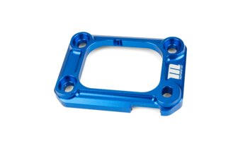 Halteplatte Ansaugstutzen Motoforce Racing AM6 / Derbi blau