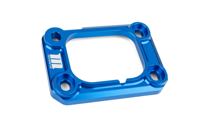 Halteplatte Ansaugstutzen Motoforce Racing AM6 / Derbi blau