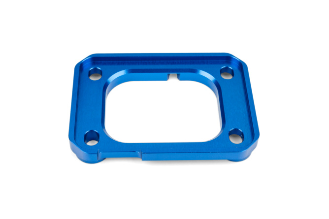 Halteplatte Ansaugstutzen Motoforce Racing AM6 / Derbi blau