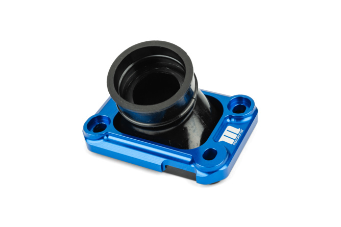 Halteplatte Ansaugstutzen Motoforce Racing AM6 / Derbi blau