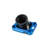 Halteplatte Ansaugstutzen Motoforce Racing AM6 / Derbi blau
