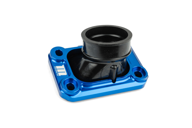 Halteplatte Ansaugstutzen Motoforce Racing AM6 / Derbi blau