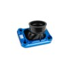 Halteplatte Ansaugstutzen Motoforce Racing AM6 / Derbi blau