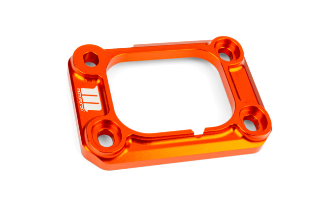 Halteplatte Ansaugstutzen Motoforce Racing AM6 / Derbi orange