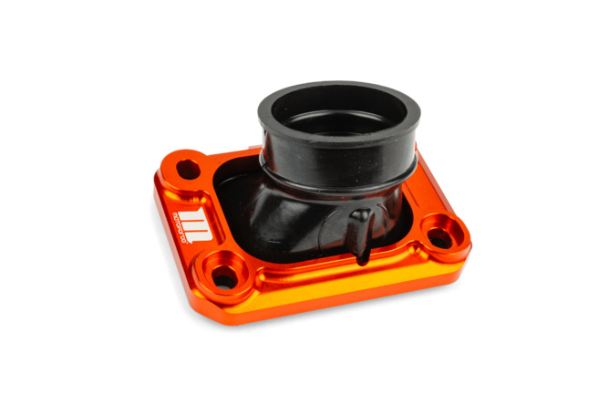 Halteplatte Ansaugstutzen Motoforce Racing AM6 / Derbi orange