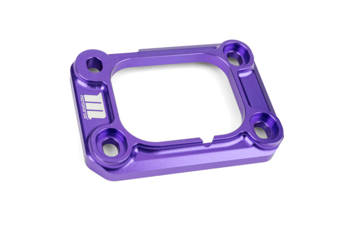 Halteplatte Ansaugstutzen Motoforce Racing AM6 / Derbi lila