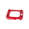 Halteplatte Ansaugstutzen Motoforce Racing AM6 / Derbi rot