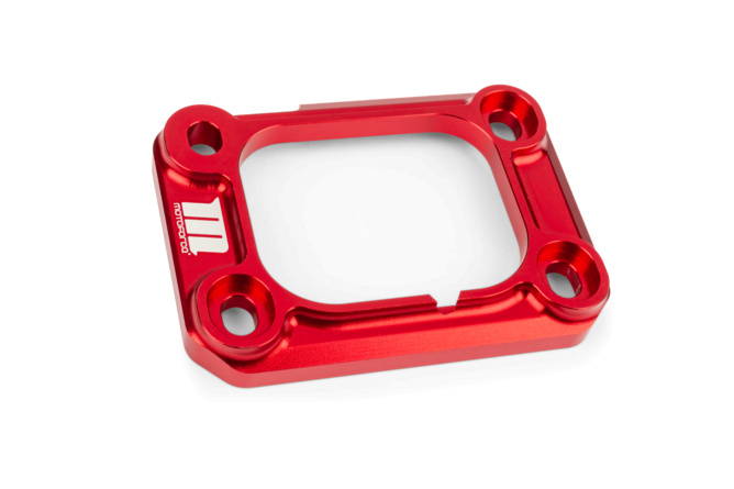 Halteplatte Ansaugstutzen Motoforce Racing AM6 / Derbi rot