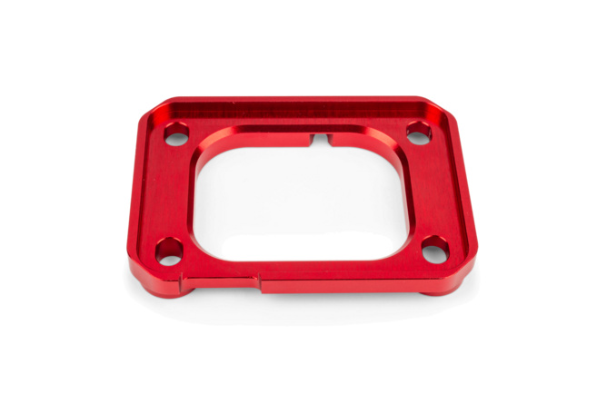Halteplatte Ansaugstutzen Motoforce Racing AM6 / Derbi rot