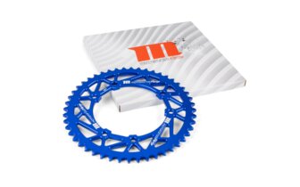 Kettenrad Z48 420 MotoForce Racing Rieju MRT Alu Blau