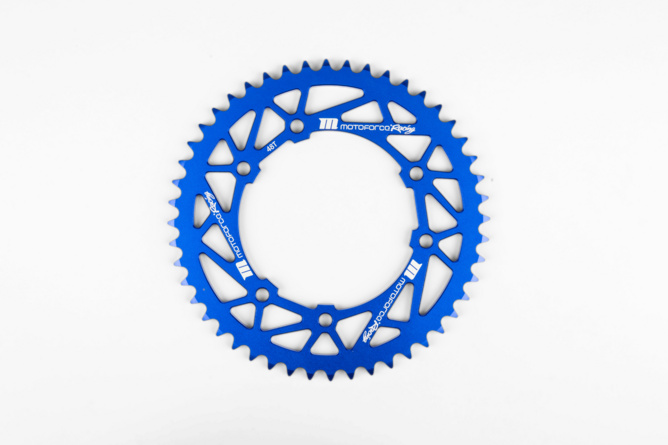 Kettenrad Z48 420 MotoForce Racing Rieju MRT Alu Blau