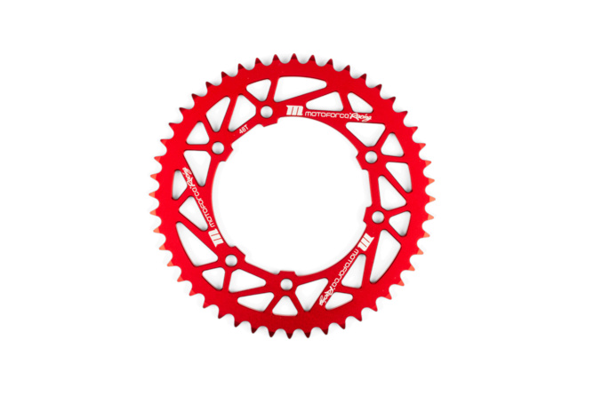 Kettenrad Z48 420 MotoForce Racing Rieju MRT Alu Rot