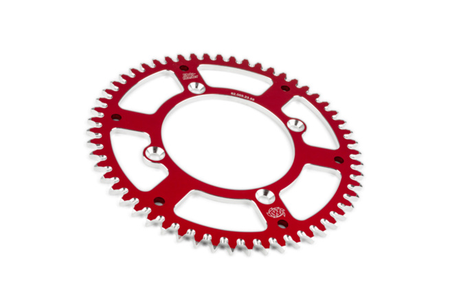 Couronne Moto Master 420 Aluminium 55 dents rouge CR 85 / CRF 150