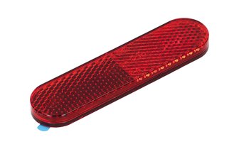 Reflector red self-adhesive 95x25mm