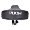 Seat flat black quilted spring-mounted with Puch logo