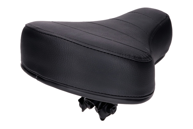 Seat flat 60mm quilted black moped