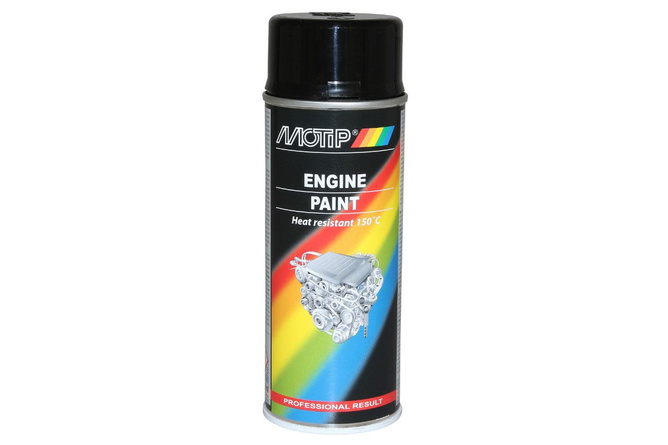 vernice spray Motip Vernice per alte temperature Nero Opaco Engine paint