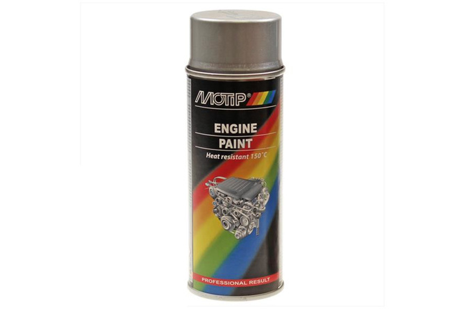 Bombe de peinture Motip Argent Mat Engine paint Peinture haute température
