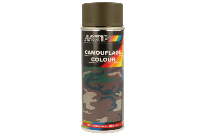 Bombe de peinture camouflage vert Motip 400ml (Aérosol)