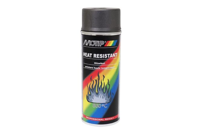 Spray paint Motip High temperature paint Grey Matte Heat resistant
