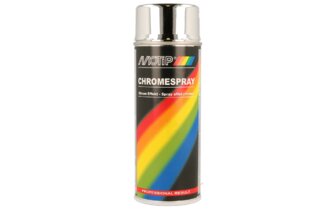 Bombe de peinture chrome brillant Motip 400ml (Aérosol)