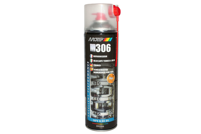 Spray lubrifiant, Dégrippant lubrifiant à froid -50° Motip M306 500ml en Aérosol