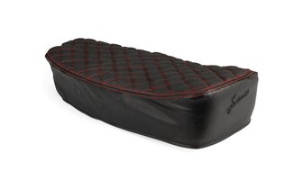 Sella Schmitt trapuntato nero / rosso Simson S50 / S51 / S70