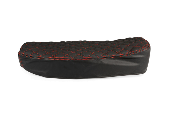 Seat Schmitt quilted black / red Simson S50/S51/S70