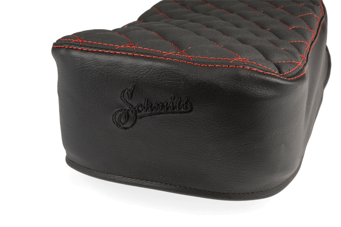 Seat Schmitt quilted black / red Simson S50/S51/S70