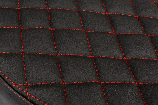 Seat Schmitt quilted black / red Simson S50/S51/S70