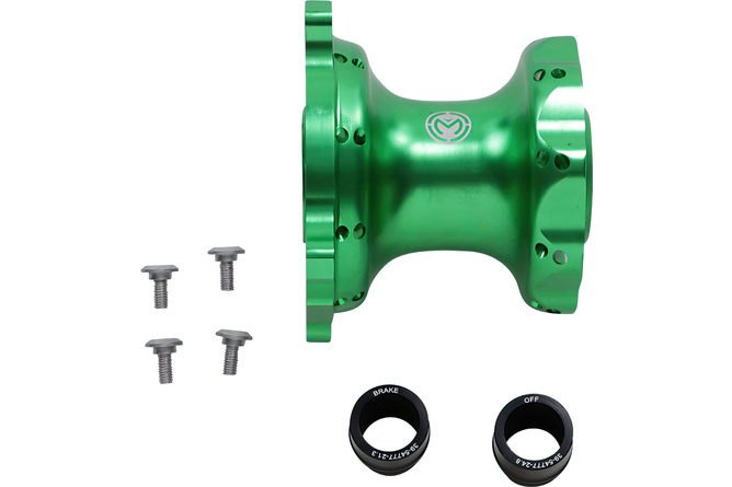 Radnabe vorn MX1 Kawasaki grün