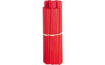 Pack de 80 couvres rayons polyurethane rouge