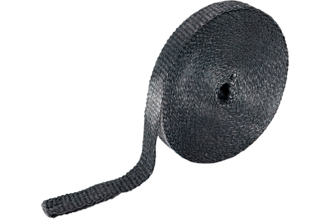 Hitzeschutzband Krümmer schwarz 2,5cm x 15m