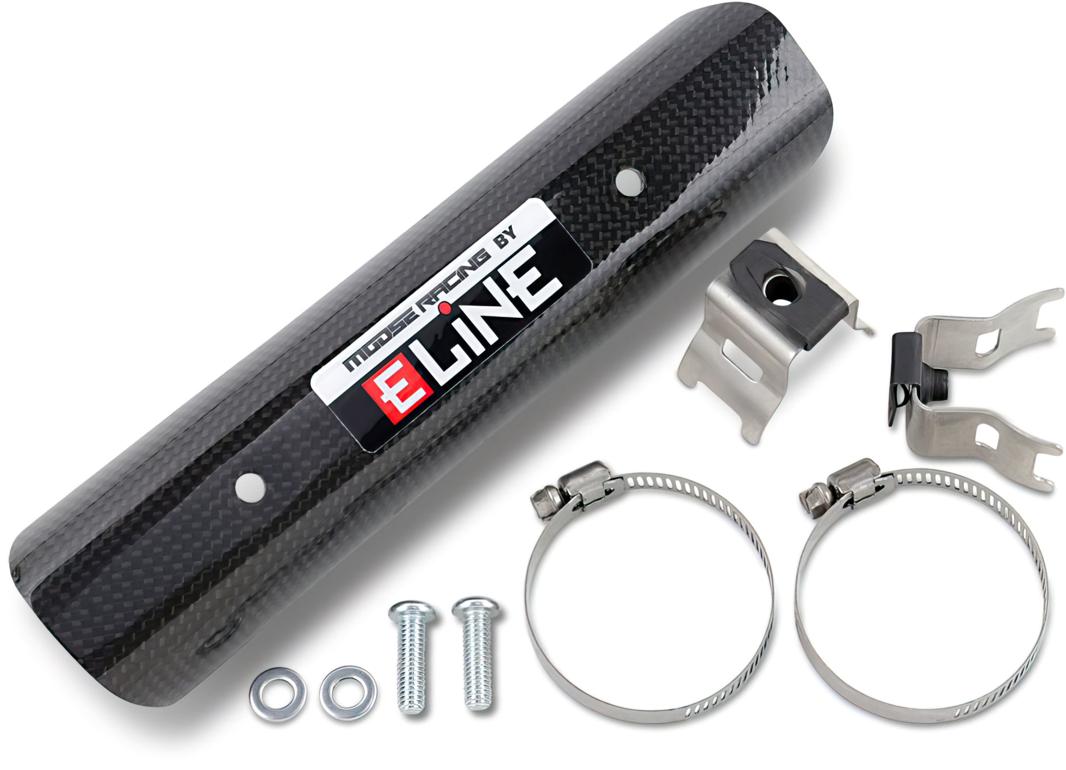 Heat Shield carbon 4-stroke Moose Racing universal 203 mm | MAXISCOOT