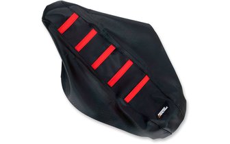 Sitzbankbezug gerippt Moose Racing CRF 250 / 450 schwarz / rot