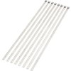 Brida sujetacables x8 acanalada 35cm acero inoxidable