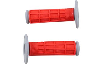 Grips half waffle 2-component red