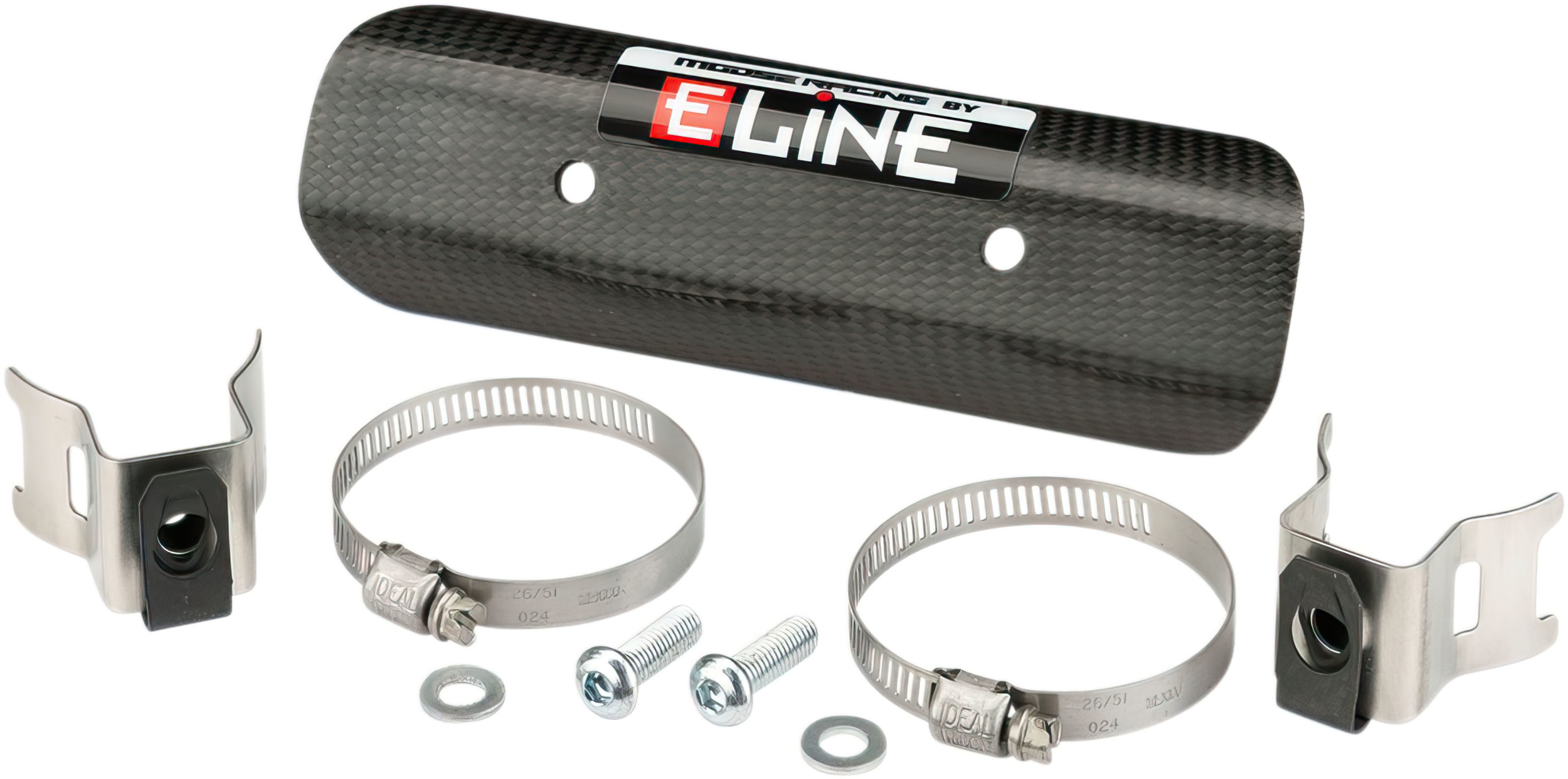 Heat Shield carbon 4-stroke Moose Racing universal 152 mm | MAXISCOOT