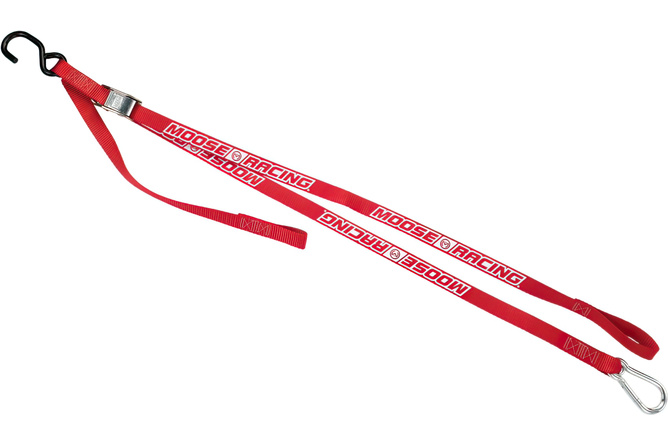 Carabiner Tension Straps extra strong 213cm red