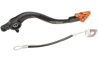 Pédale de frein aluminium Moose Racing KTM SX / SX-F / EXC orange
