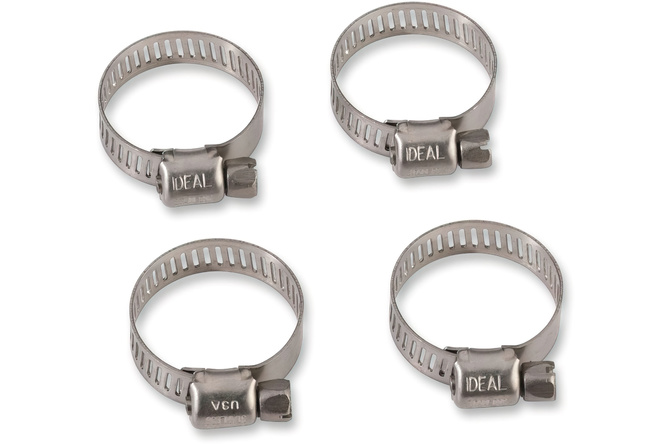 Hose Clamps stainless steel 13-38 mm (x4)